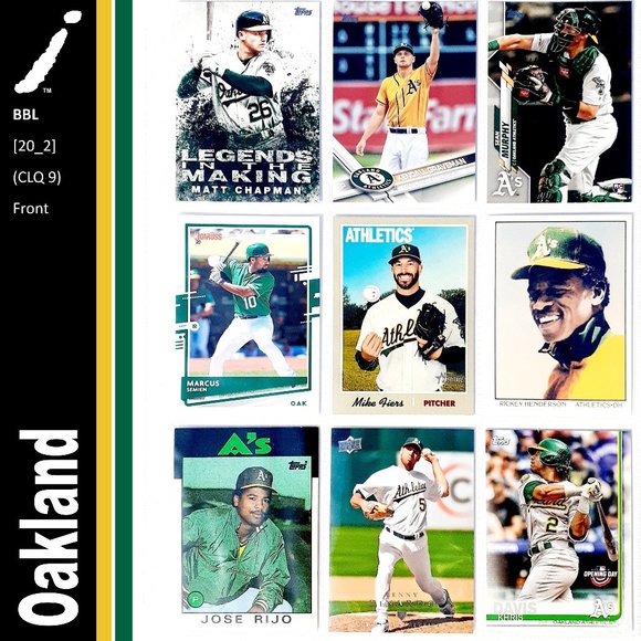 MLB Other - Oakland Athletics 9 Card Lot - BBL [20_2]